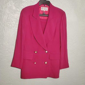 VINTAGE GIANFRANCO FERRE SIZE 42 PINK SKIRT SUIT